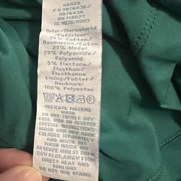 Boden Women’s Ponte Dress Size 10 R Green Lined 3/4 Sleeves Stretch Christmas - Picture 11 of 12